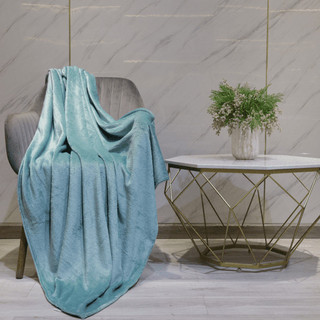 Mền tuyết NIN House - Grass Green siêu mềm mịn nhiều kích cỡ giữ ấm, trang trí ghế sofa, phòng khách