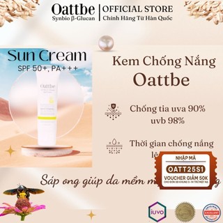 Kem chống nắng không nâng tone  Sun Project Water   Oattbe Sun Synbio β-Glucan SPF50+ PA+++
