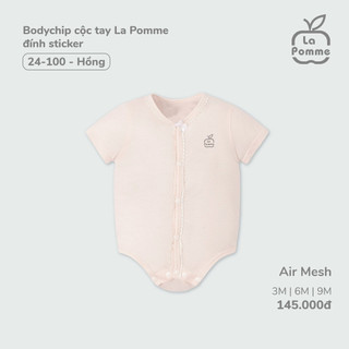 Lp - bodychip cộc tay la pomme đính sticker - 3m 6m 9m - ss24.t4a -zl394a