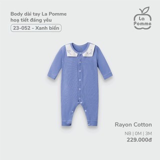Lapomme-body dài tay lapomme họa tiết đáng yêu-nb 0m 3m-zl130a