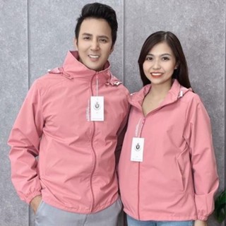 [Hàng Siêu Cấp]Áo khoác gió chống nước tráng bạc, áo gió đôi 2 lớp nam nữ Fom to có khóa túi trong