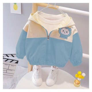 Aó gió 2 lớp nót nỉ chất vải kaki siêu đẹp, cản gió giữ nhiệt siêu yêu cho bé pha màu