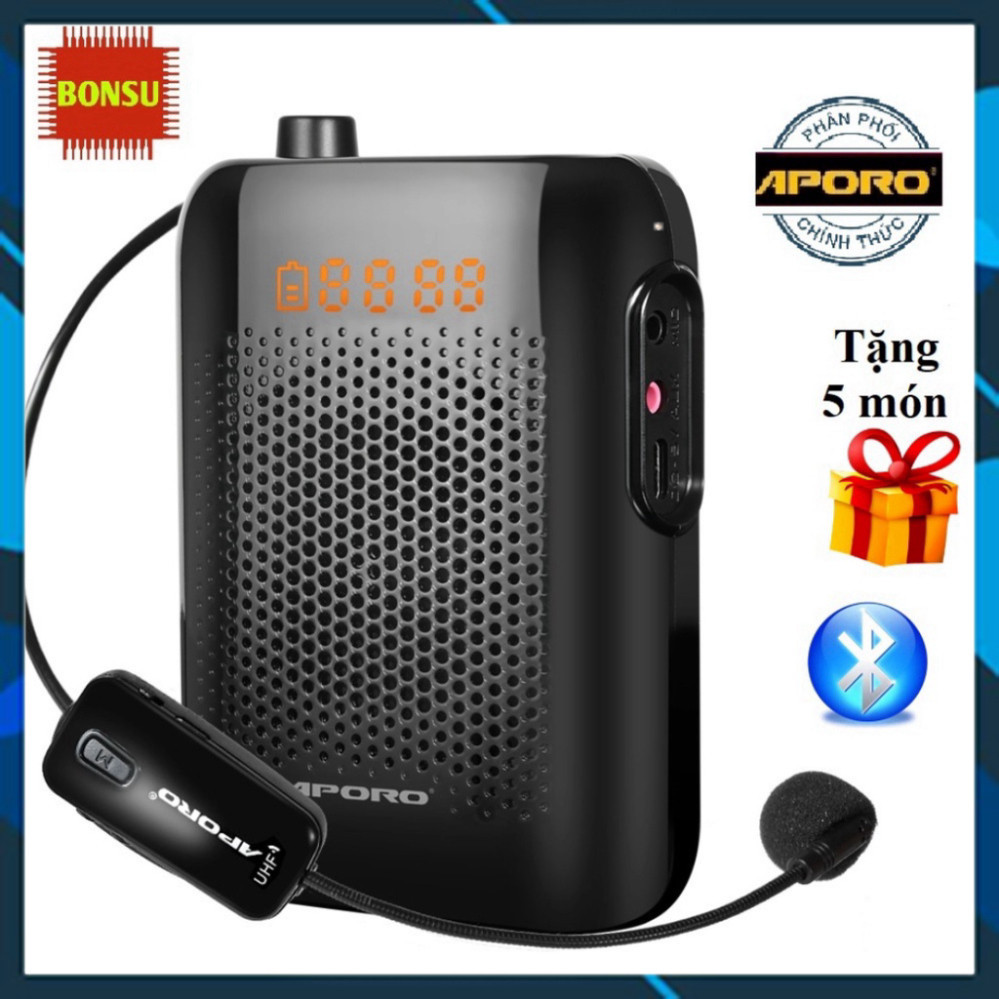 Loa trợ giảng không dây Aporo T30, máy trợ giảng có bluetooth - hàng chính hãng