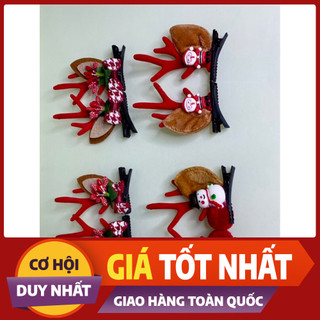 Kẹp mái noel sừng tuần lộc