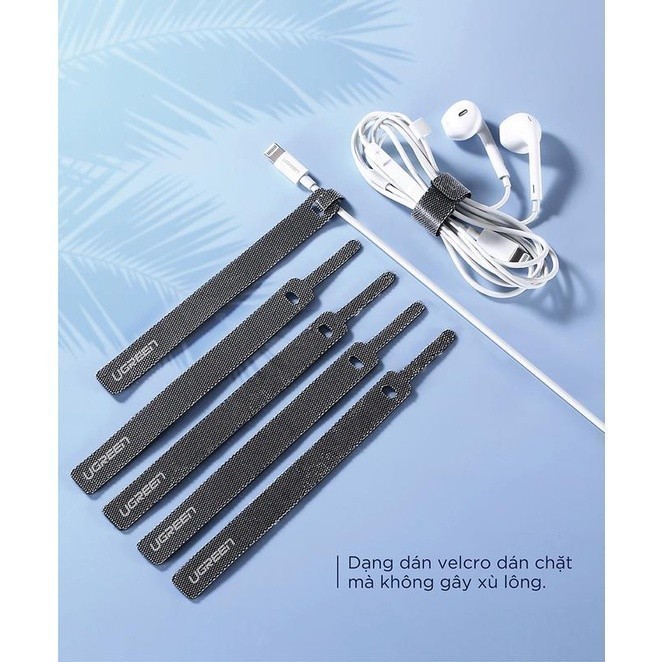 Dây dán Edifier x Ugreen tiên lợi Velcro làm gọn dây sạc dây tai nghe dây máy tính