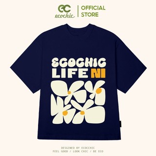 Áo phông boxy ecochic life in tee local brand chính hãng unisex form cộc oversize premium cotton 100% f747
