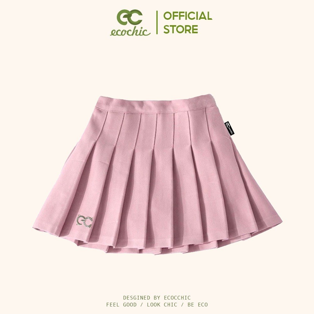 Chân Váy Xếp Ly Dáng Xoè Ngắn ECOCHIC Tennis Skirt Trắng Đen Xám Hồng Nâu Có Lót Trong New F537 | BigBuy360 - bigbuy360.vn