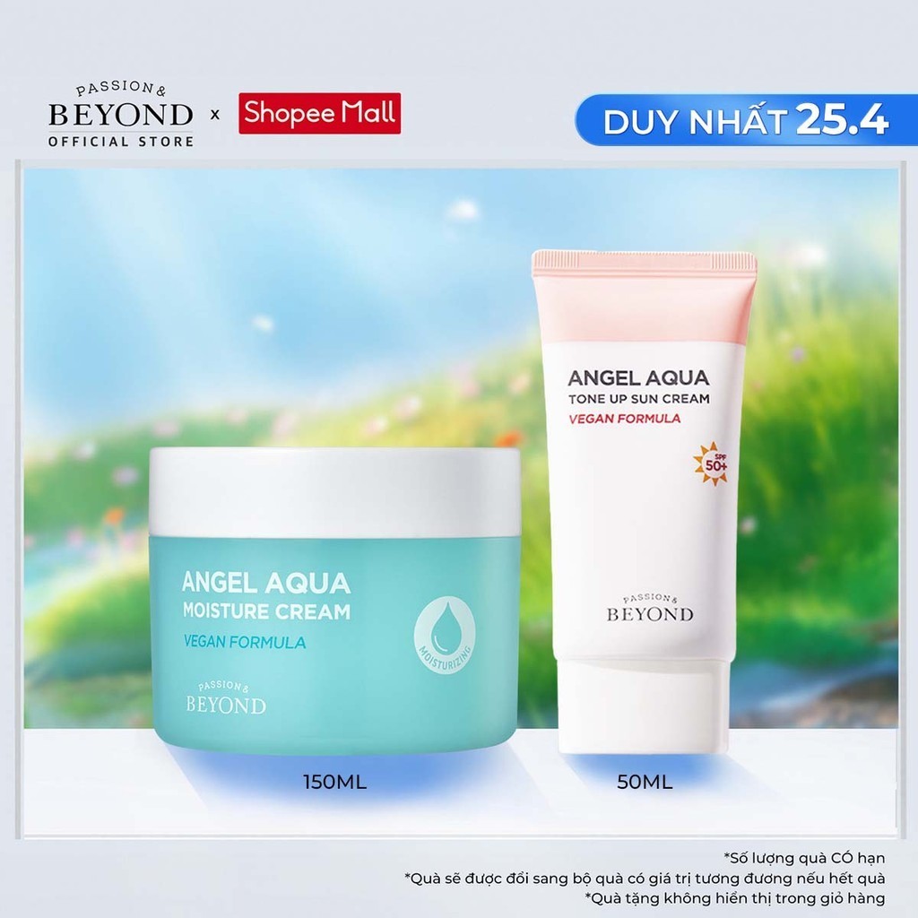 Combo BEYOND Angel Aqua Moisture Cream 150 + BEYOND ANGEL AQUA TONE-UP SUN CREAM 50ml