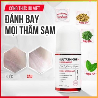 Lăn nách glutathione  lăn khử mùi glutathione mờ thâm dưỡng trắng 60ml
