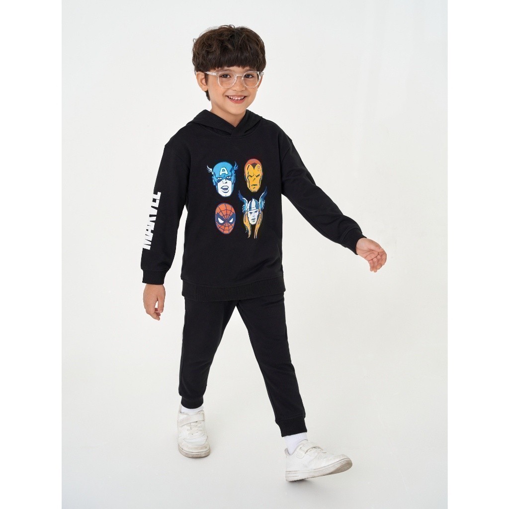 Áo nỉ bé trai CANIFA áo hoodie có mũ in hình nhân vật Marvel 2TW23W008