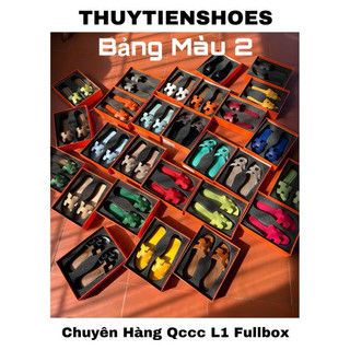  h38 Dép hm nữ qccc fullbox loại 1. Dép nữ quai da cao cấp quốc dân  bảng màu 2 