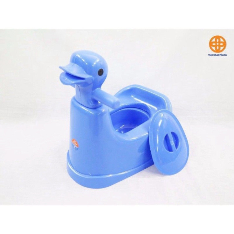 bô vệ sinh cho bé hình con vịt dễ thương, bô cho bé hình con thỏ nhựa Việt Nhật 5455