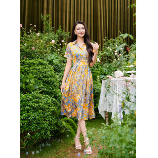 Váy maxi nữ VIỆTBROTHERS cộc tay dáng suông 241DHU11