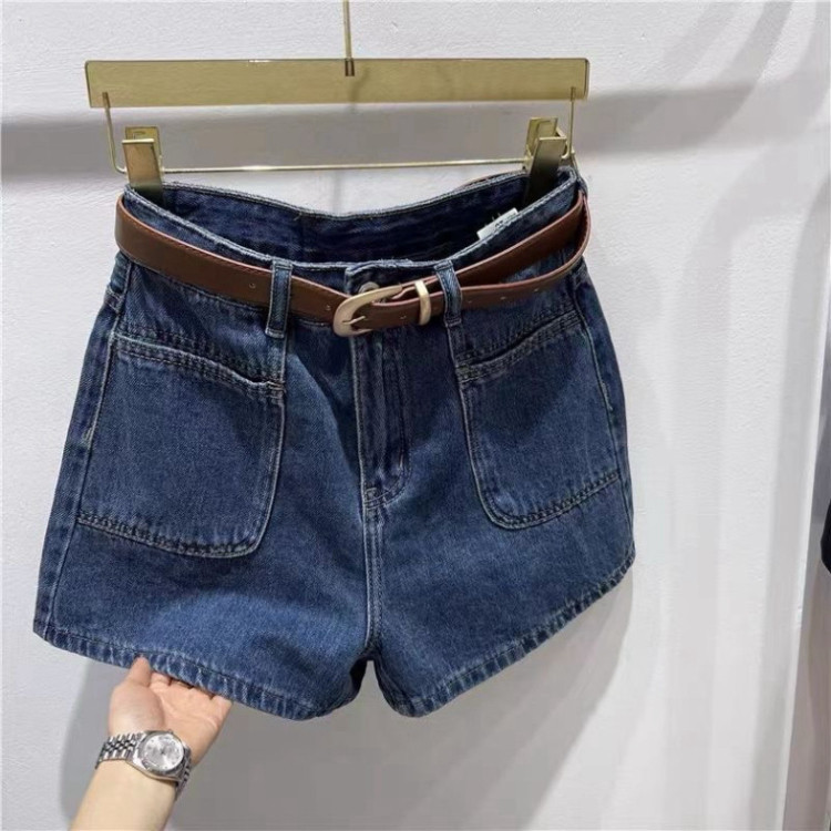 Quần jean short nữ lưng cao phối túi trước phong cách hàn quốc Tuhavu Room Q45 Hot KUTE | BigBuy360 - bigbuy360.vn