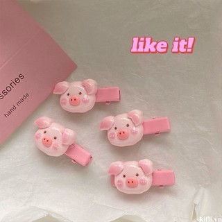 🌸🌸kẹp tóc mái mỏ vịt hình heo má hồng ngọt ngào đáng yêu dành cho nữ