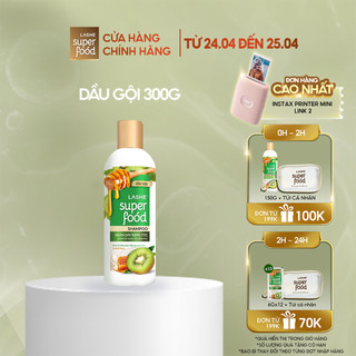  Dầu gội LASHE SUPERFOOD ngăn gãy rụng tóc 300G