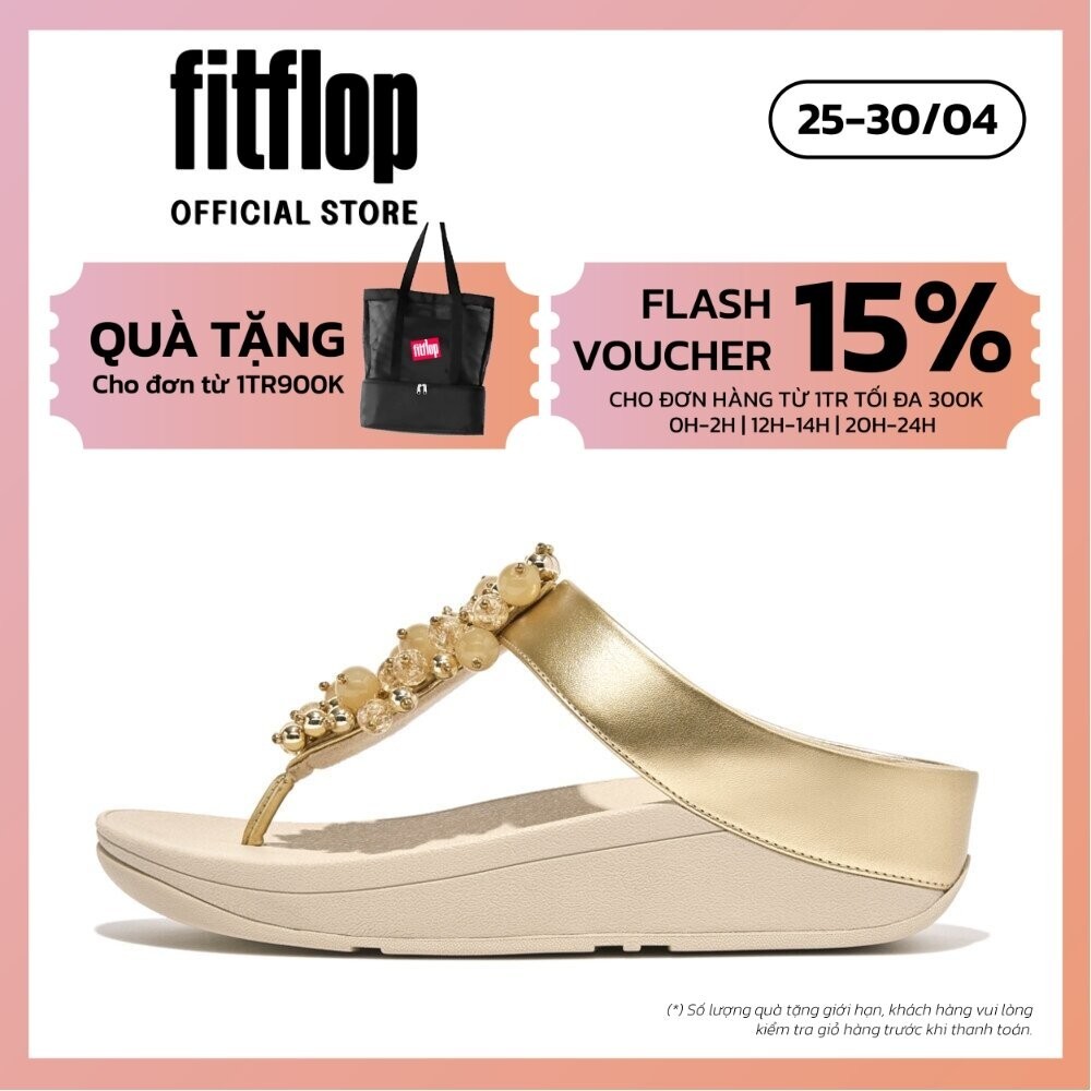 Dép Xỏ Ngón Nữ FitFlop FINO - Platino - MD HI9-675