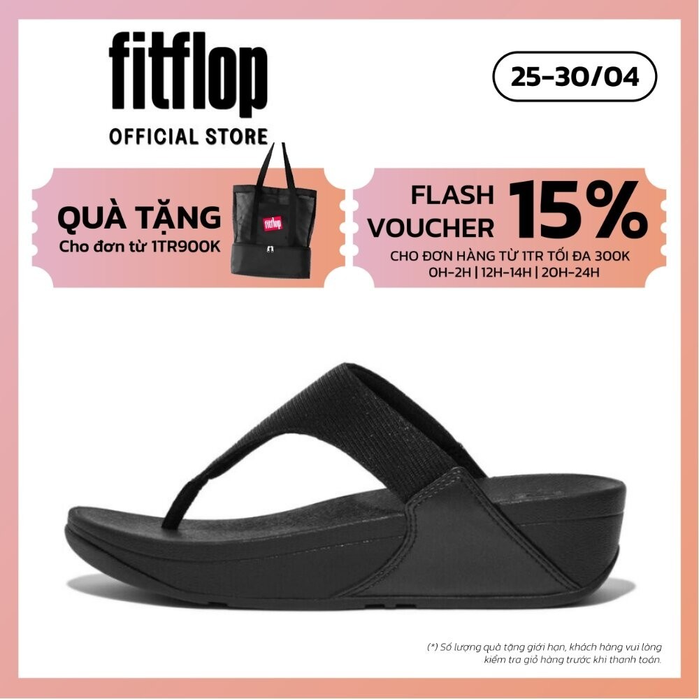 Dép Xỏ Ngón Nữ FitFlop LULU - All Black - MC FZ7-090