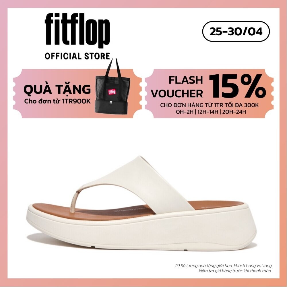 Dép Xỏ Ngón Nữ FitFlop F-MODE - Cream - MC FW4-477