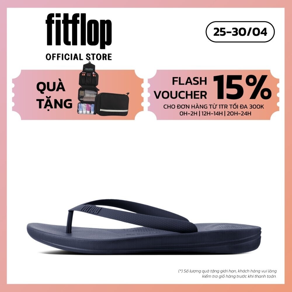 Dép Xỏ Ngón Nam FitFlop IQUSHION - Midnight Navy - II J80-399