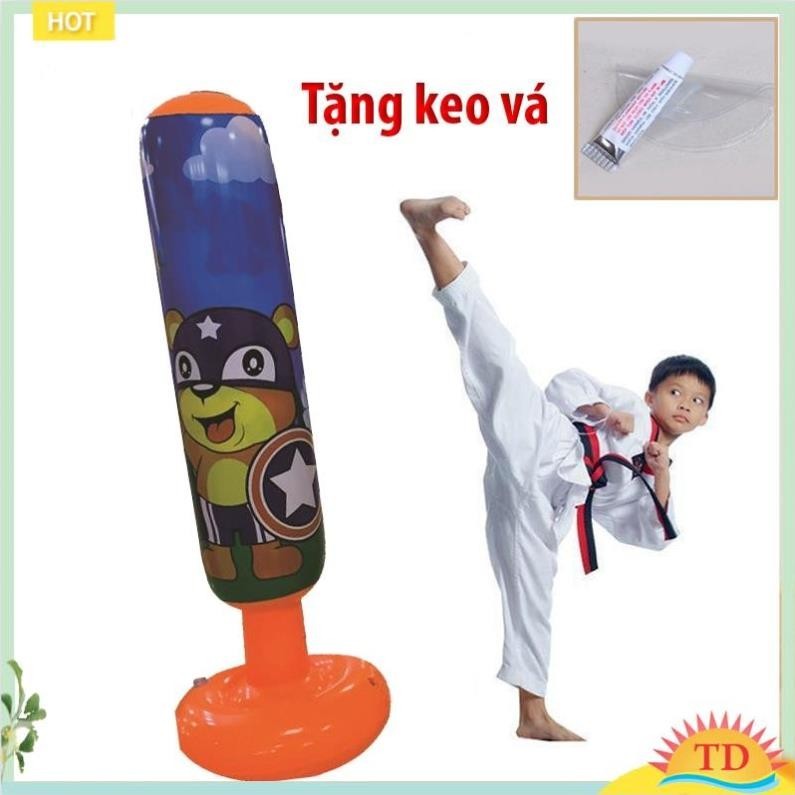 Bao trụ đấm bốc tự cân bằng cho bé,trụ đấm boxing, đấm bốc trẻ em, trụ hơi boxing