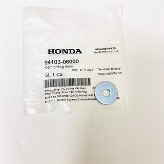 Đệm phẳng 6mm zin honda - 9410306000