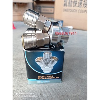 Chạc chia khí nén tự động xịn loại chia 2 và chia 3