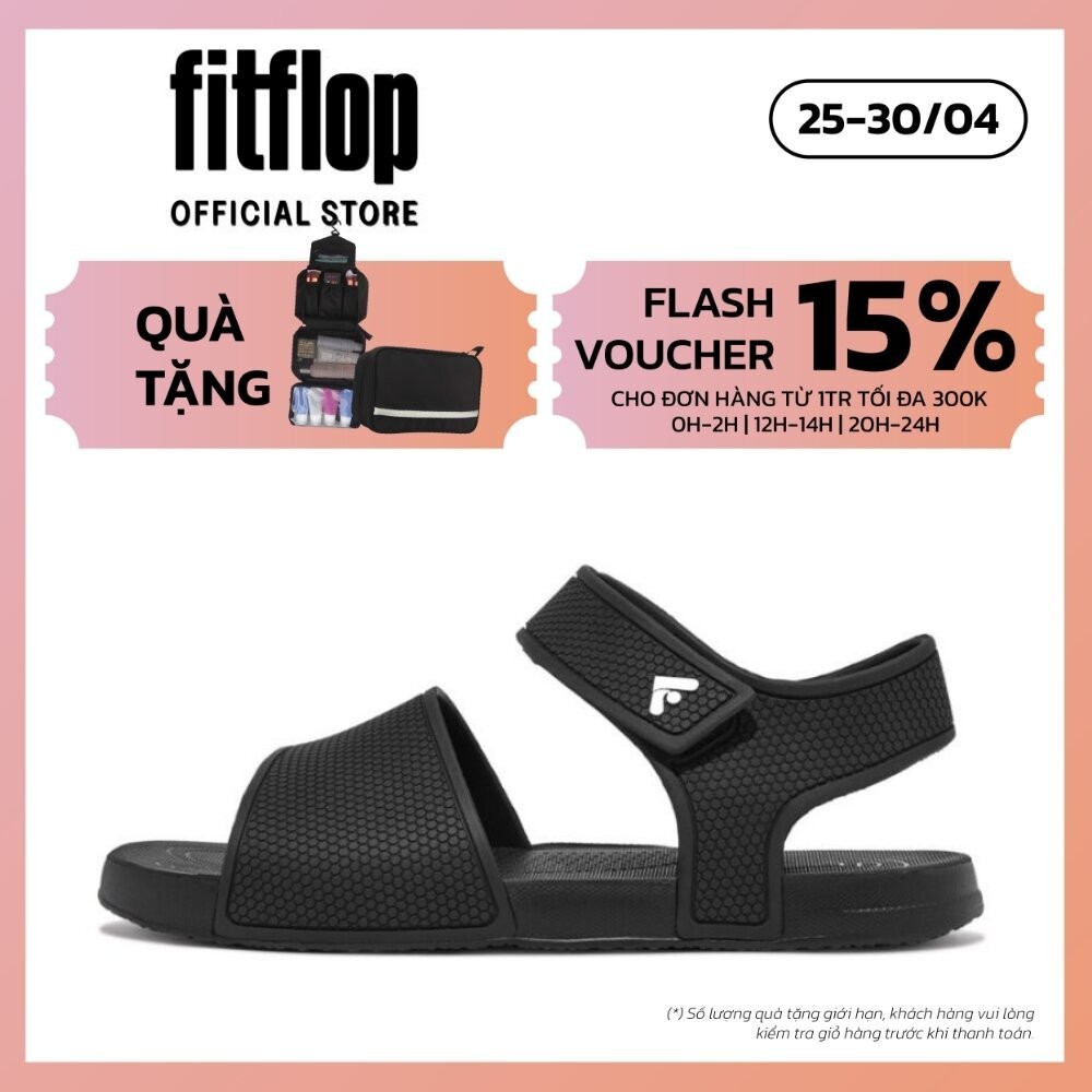 Xăng Đan Trẻ Em FitFlop IQUSHION - Black - II FP4-001