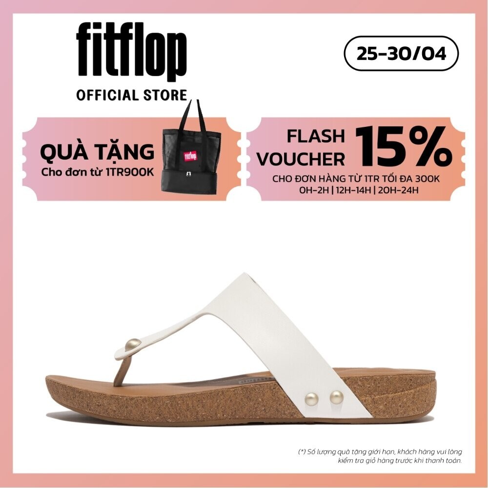 Dép Xỏ Ngón Nữ FitFlop IQUSHION - Urban White - IC HE9-194