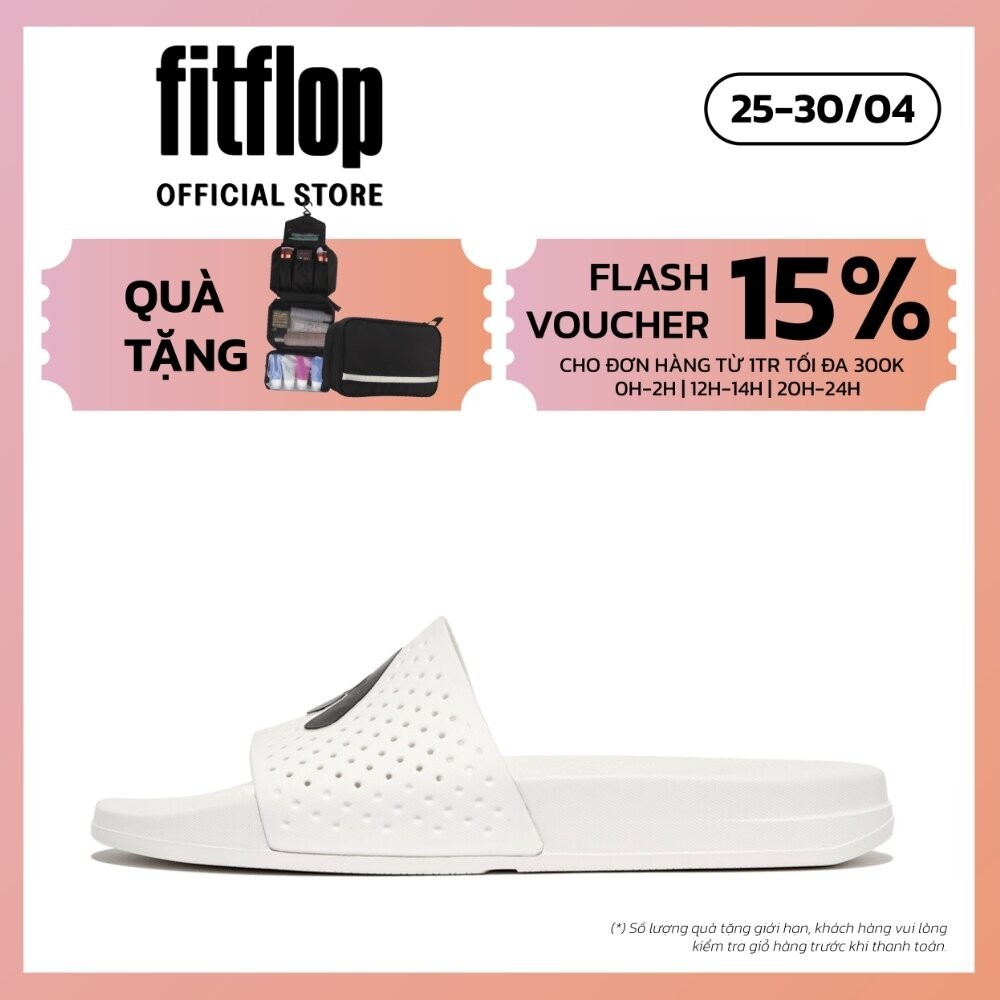 Dép Quai Ngang Nữ FitFlop IQUSHION - Urban White - II HF6-194