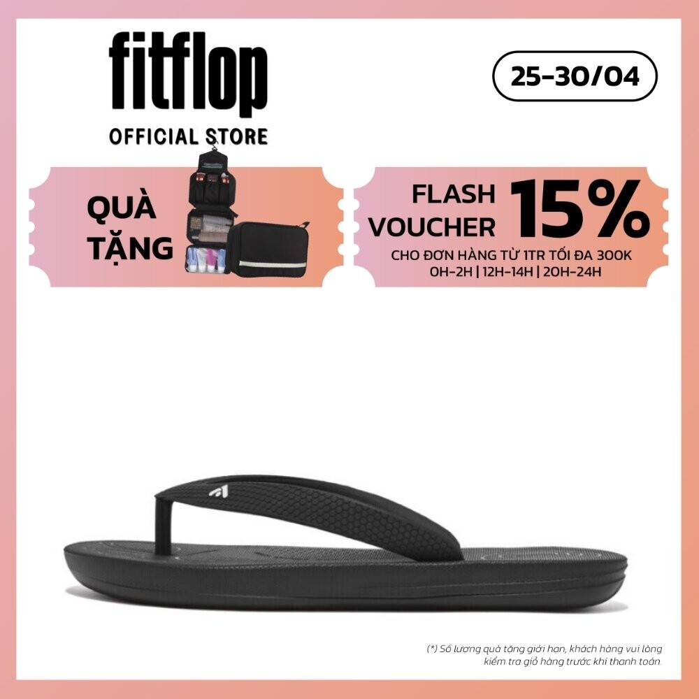 Dép Xỏ Ngón Trẻ Em FitFlop IQUSHION - Black - II FP2-001