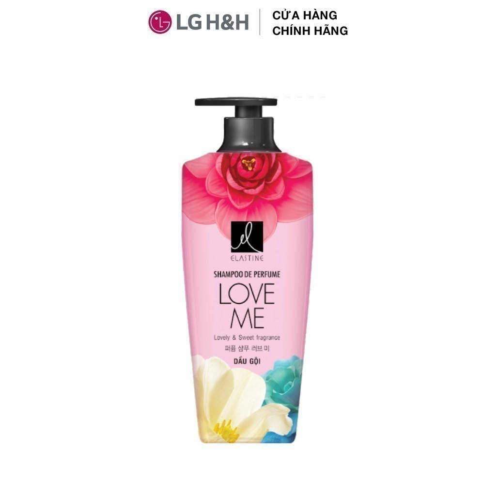 Bộ đôi Dầu gội xả Elastine De Perfume hương nước hoa Love Me 600mlx2