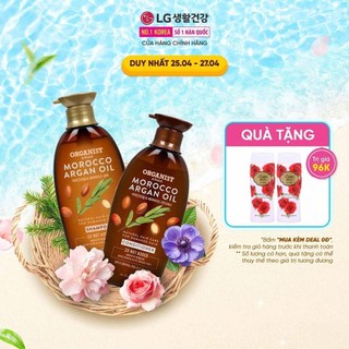 Bộ đôi Dầu gội và dầu xả nuôi dưỡng tóc Organist chiết xuất từ Morocco Argan