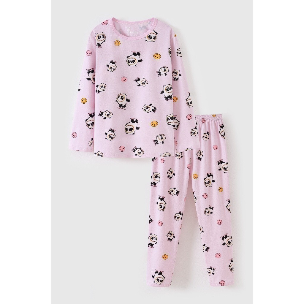 Bộ quần áo dài tay bộ thun cotton mỏng mùa se lạnh thu đông chất dày vừa cho bé trai/bé gái Rabity  92732