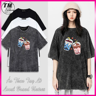 Áo Thun TRÀ SỮA Tay Lỡ Local Brand Cotton 100% nam nữ form rộng Unisex (AT5050L - Kèm Video Ảnh Thật) (TM FASHION) (TM F