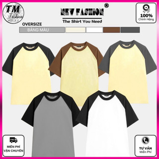 Áo Thun RAGLAN BASIC Oversize Tay Lỡ Local Brand Cotton 100% 260gsm form rộng 40-90kg Unisex (RL100L - Chính phẩm) (TM F
