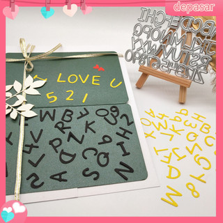 Depasar|  Khuôn Cắt Giấy Làm Từ Kim Loại Hình Chữ Cái Trang Trí Scrapbook