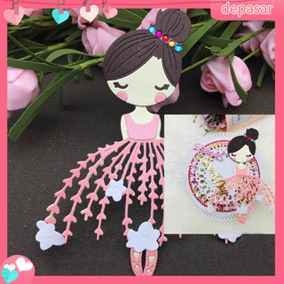 Depasar|  Khuôn Cắt Giấy Làm Từ Kim Loại Hình Vũ Công Múa Ba Lê Trang Trí Scrapbook