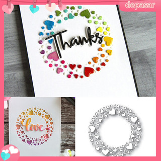 Depasar|  Khuôn cắt giấy thép carbon tạo khung viền tròn cho trang trí scrapbook