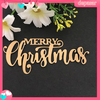 Depasar|  Khuôn Cắt Giấy Làm Từ Thép Carbon Hình Chữ Merry Christmas Trang Trí Thiệp/Sổ Tay