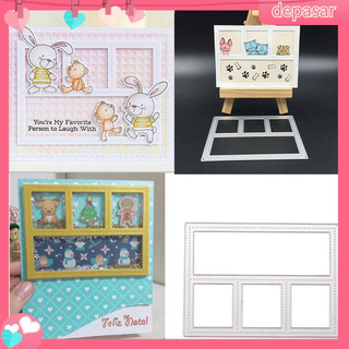 Depasar|  Khuôn Cắt Giấy Làm Từ Kim Loại Tạo Khung Viền Trang Trí Scrapbook