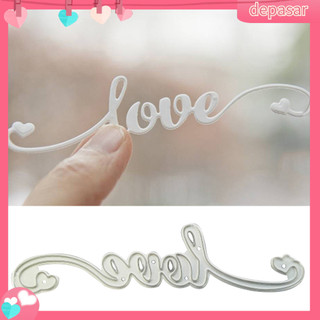 Depasar|  Khuôn Cắt Giấy Bằng Thép Cacbon Hình Chữ Love Cách Điệu Trang Trí Thiệp DIY