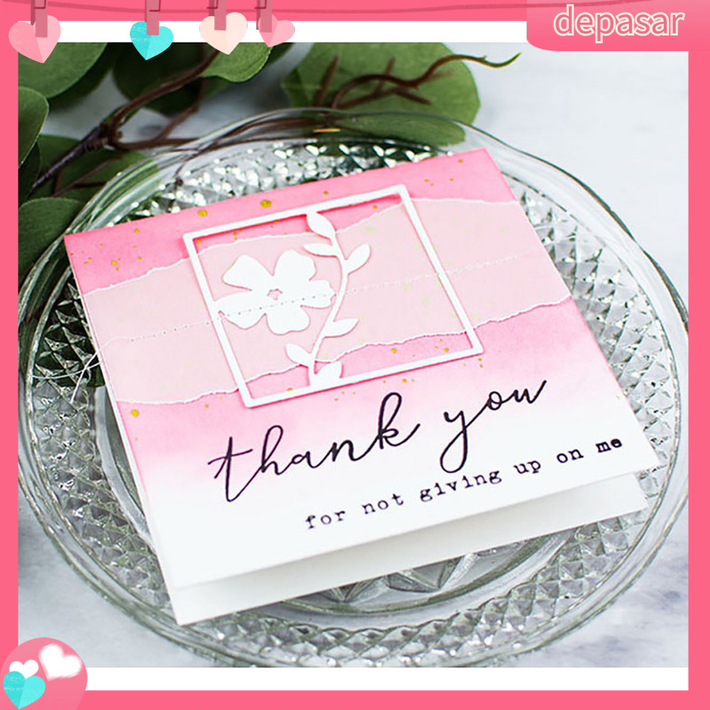 Depasar|  Khuôn Cắt Giấy Làm Từ Kim Loại Hình Hoa Lá Trang Trí Scrapbook
