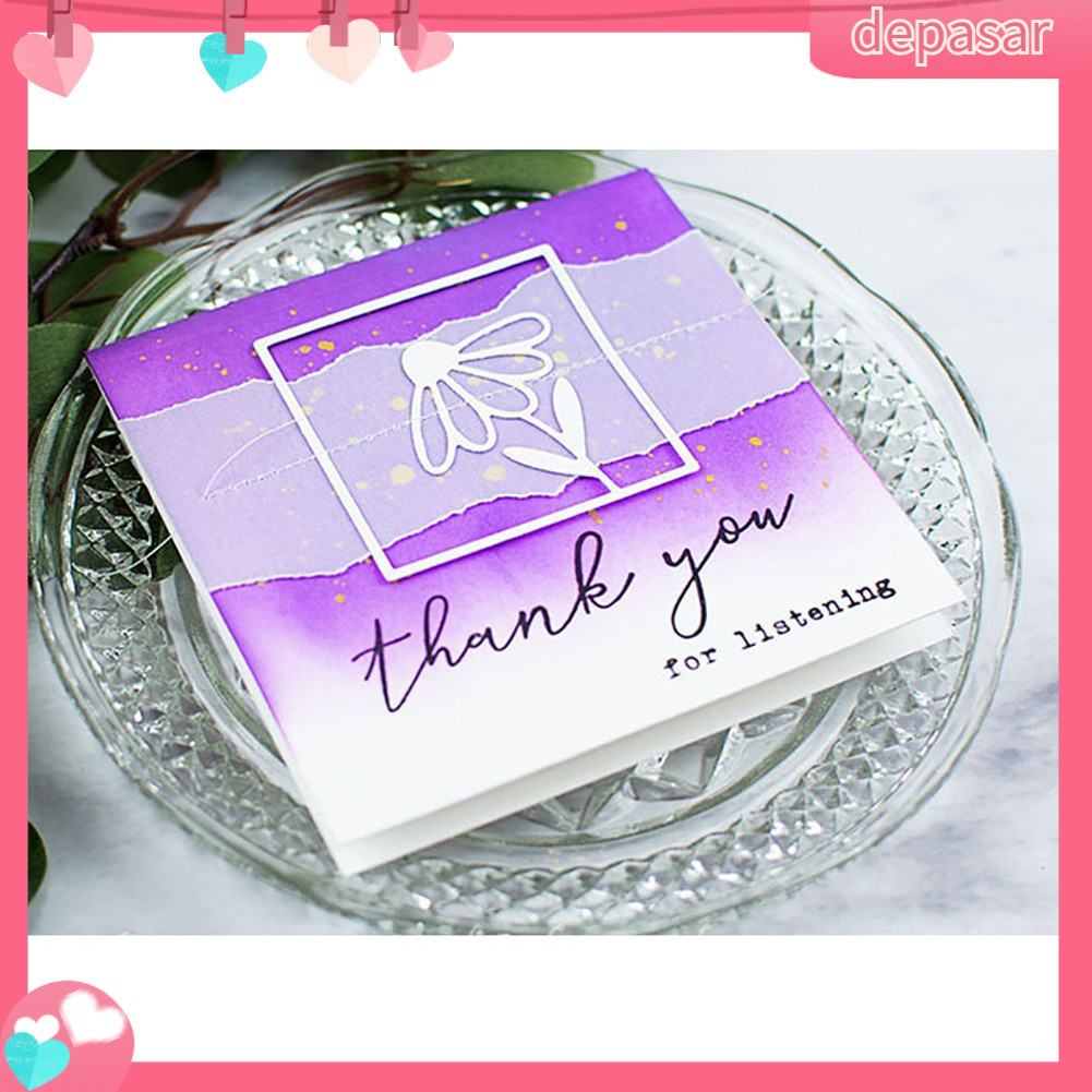Depasar|  Khuôn Cắt Giấy Làm Từ Kim Loại Hình Hoa Lá Trang Trí Scrapbook