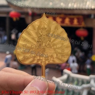 🌸hàng chất🌸 lá bồ đề mạ vàng mẫu mới lá bồ đề dát vàng 24k hàng chất