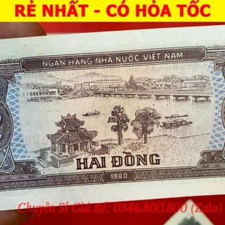 Tờ xưa 2 đ cầu tràng tiên năm 1980