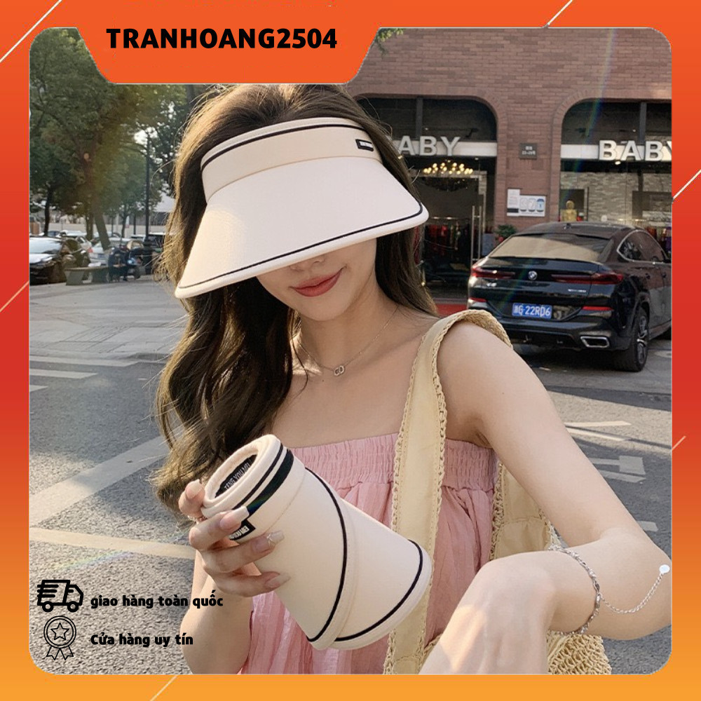 CÓ SẴN - Mũ rộng vành thời trang nón nữ nửa đầu chống nắng chống UV năng động trẻ trung, mũ chống nắng
