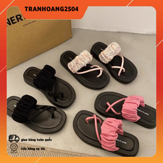  CÓ SẴN-  DÉP LÊ ĐẾ BẰNG XỎ NGÓN  2319 ULZZANG PHONG CÁCH THỜI TRANG  HOT HIT QUAI NGANG NHÚN 2023 HÀN QUỐC 