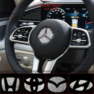 Đính đá logo vô lăng các hãng sang trọng đẳng cấp phong cách vip nhật bản khaihuyauto