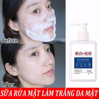 Sữa rửa mặt trắng da Sữa rửa mặt 150g Sữa rửa mặt làm trắng da lột mụn đầu đen trắng da mặt dưỡng ẩm